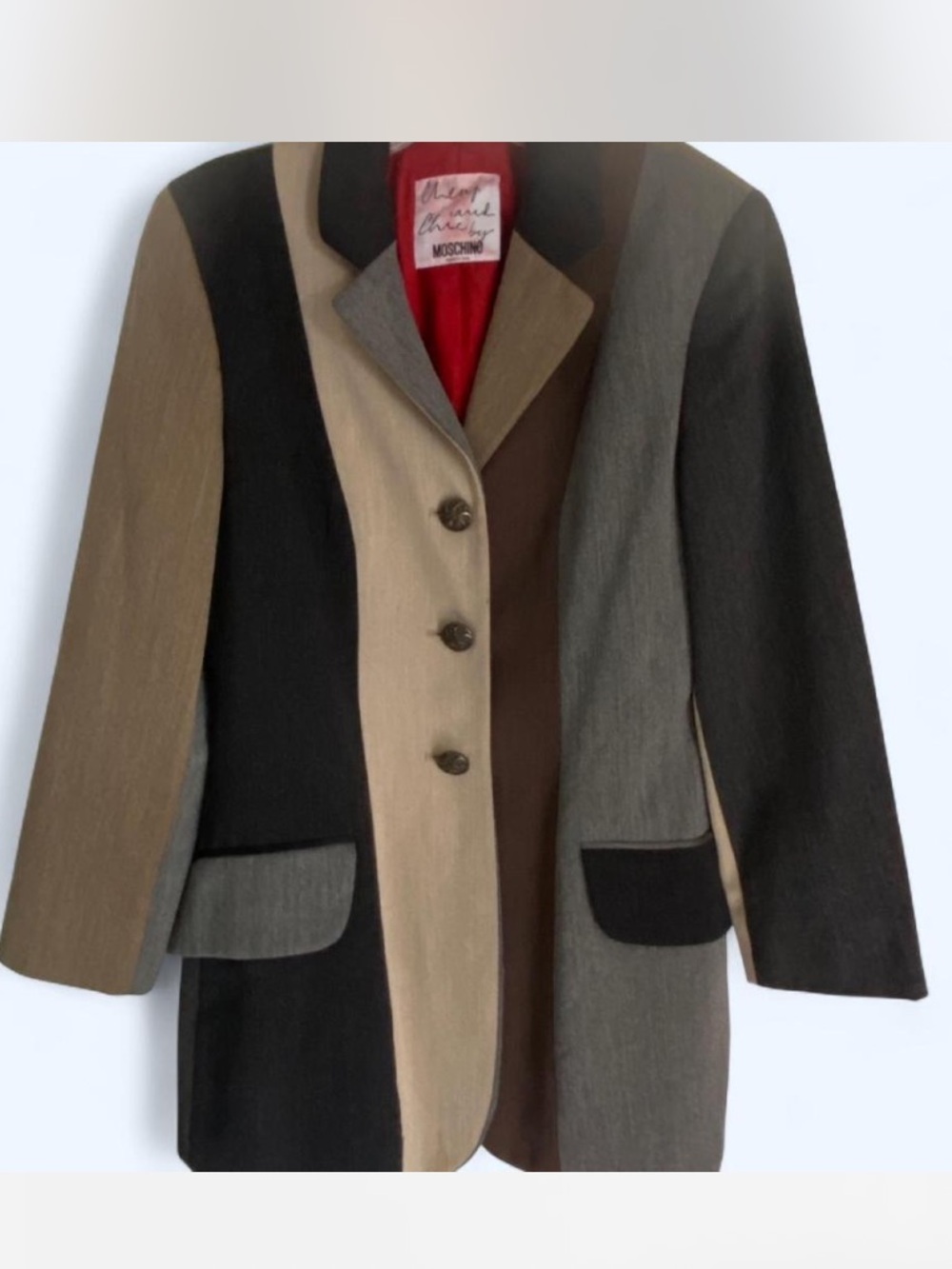 Vintage 90’s Moschino Cheap and Chic Wool Blazer Italian 44, US 10
